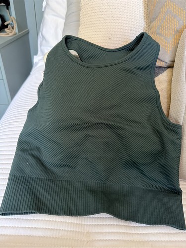 Gym coffee green cropped - gym, bra