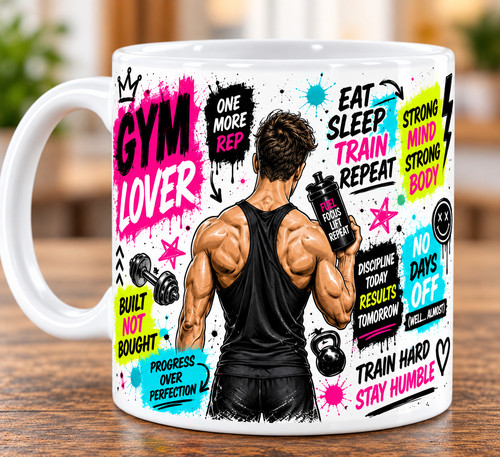Gym lover mug fitness coffee - gym,