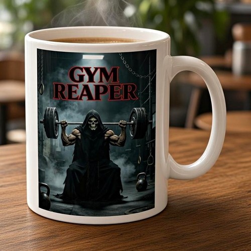 White ceramic novelty gym - ceramic,